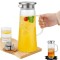 Carafa din sticla borosilicata 1,2 L Koken, Calitate Premium, capac din inox, pentru apa, sucuri, limonada, termorezistenta de la -20&deg;C pana la +150&deg;C