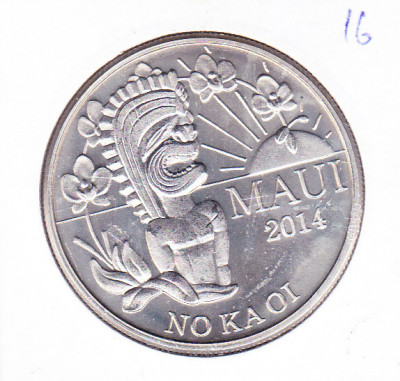 bnk mnd Hawaii Maui 2 dolari 2014 necirculata foto