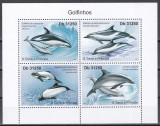 Sao Tome si Principe 2011 - Delfinii, Bloc, Cota 12 EURO, MNH