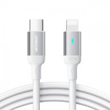 Cablu Date si Incarcare USB-C - Lightning Joyroom Extraordinary Series A10, 20W, 1.2m, Alb, Apple