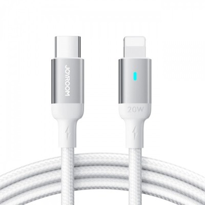Cablu Date si Incarcare USB-C - Lightning Joyroom Extraordinary Series A10, 20W, 1.2m, Alb foto
