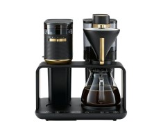 Aparat de cafea cu filtru si rasnita incorporata Melitta EPOS 1024-02, negru-auriu