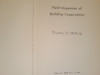 Field inspection of building construction - Thomas H. McKaig