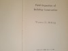 Field inspection of building construction - Thomas H. McKaig