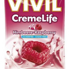 Bomboane cremoase Vivil Creme Life Zmeura fara zahar 110g