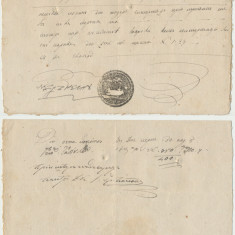 Romania Valahia 1846 document exportatia productelor Schela Dragoslavele Arges