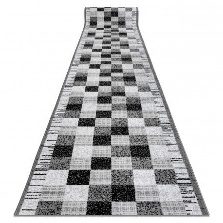 Traversa BCF ANNA Squares 2954 gri pătrate, 100 cm