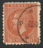 Cumpara ieftin CAROL I EMISIUNEA BUCURESTI I / 30 bani caramiziu stampilat JUL 80