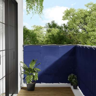 vidaXL Paravan de balcon, albastru, 120x1000 cm, 100% poliester oxford foto
