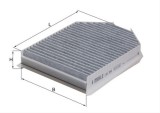 Filtru habitaclu cu carbon activ MAHLE LAK364