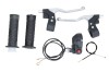 KIT Ghidon Pocket Bike MINI ATV Manete Frana, Maner Acceleratie, Mansoane Cauciuc si INCLUDE CABLU DE ACCELERATIE, Oem