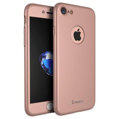 Husa pentru Apple iPhone 8+ MyStyle iPaky Original Rose-Auriu acoperire completa 360 grade foto