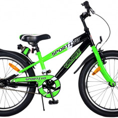Bicicleta pentru baieti Volare Sportivo, 20 inch, culoare verde/negru, frana de PB Cod:22114