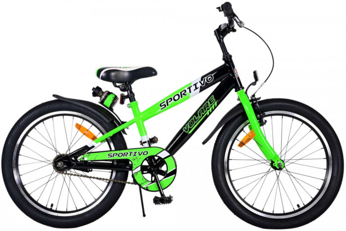 Bicicleta pentru baieti Volare Sportivo, 20 inch, culoare verde/negru, frana de PB Cod:22114