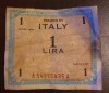 Bancnota Italia - 1 Lira 1943 - Valuta militara aliata