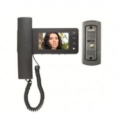 Video-interfon, 4, color, metalic, pentru exterior Home DPV 24&amp;quot; Mania Tools foto