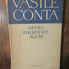 Opere filozofice alese - Vasile Conta