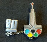 Insigna - Logo-ul oficial al Jocurilor Olimpice de Vară MOSCOVA1980 (URSS)