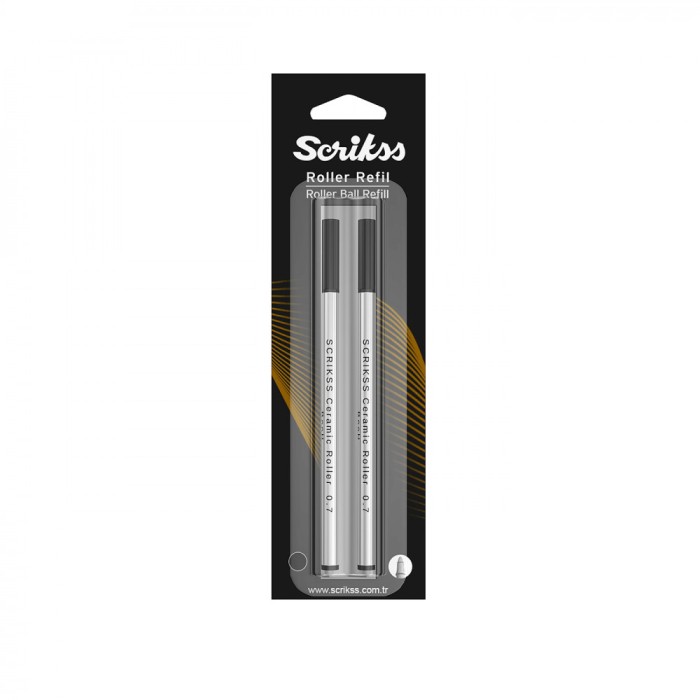 Mina Roller Scrikss Jumbo slim M negru mediu
