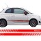 Stickere Laterale FIAT 500 (2007+) Rosu Performance AutoTuning