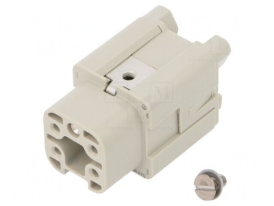 Conector Dreptunghiular Mamă 5 PIN 4 PE 1 Drept foto