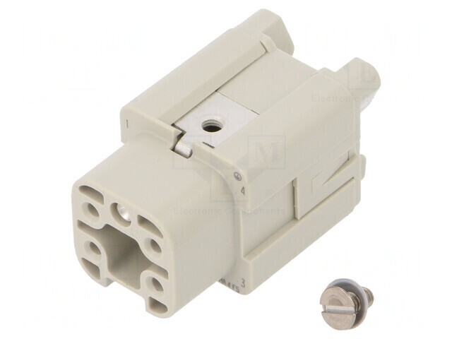 Conector Dreptunghiular Mamă 5 PIN 4 PE 1 Drept