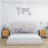 Gossi noptiere, 2 buc., 40x33x46 cm, lemn masiv de acacia