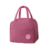 Geanta termica pentru pranz, flippy, multifunctionala, compartimentata, impermeabila, cu manere, buzunar exterior, 22x14x19 cm, roz