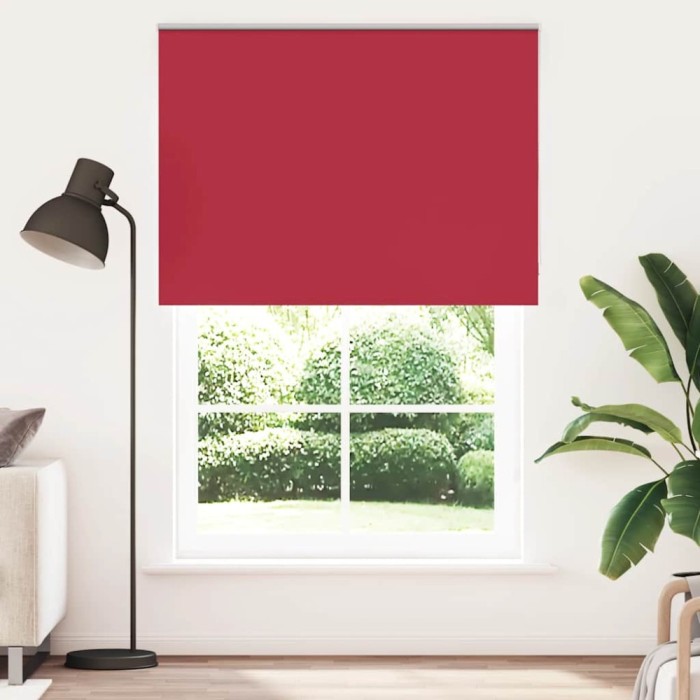 Jaluzea cu role opace Roșu 155x210 cm Lățime material 151,6 cm