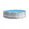 Piscina cu cadru metalic Intex, 366 x 99 cm, 8592 l, PVC, pompa inclusa, Gri