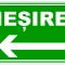 Indicator de urgenta iesire spre stanga