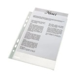 File de protectie Esselte Economy, A4, 35 microni, orange peel, 100 buc/cutie, transparent