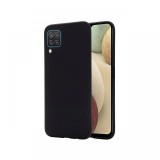 Husa Samsung Galaxy A12 Lemontti Silicon Silky Negru