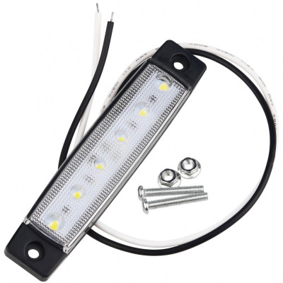 Lampa gabarit auto cu LED 12V Alba LG-6SMD-12V-ALB foto