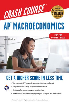 Ap(r) Macroeconomics Crash Course, for the New 2020 Exam, Book + Online foto