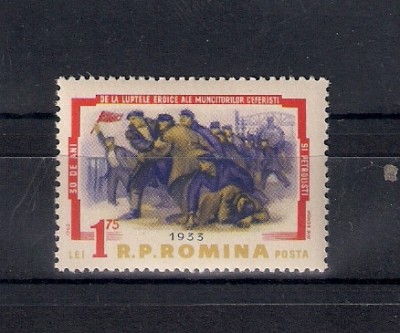 ROMANIA 1963 - 30 DE ANI DE LA LUPTELE CEFERISTILOR - MNH - LP 554 foto