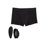 Boxeri cu vibrator CALEXOTICS Boxer Brief Set, control prin telecomandă tip ceas, 12 funcții de vibrație, culoare negru