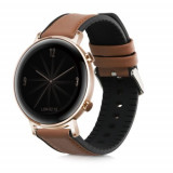 Cumpara ieftin Curea pentru Huawei Watch 2/Watch GT2 (42mm)/Honor Magic Watch 2 (42mm), Kwmobile, Maro/Negru, Piele naturala, 58464.05