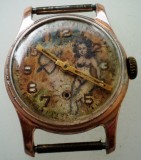 Ceas Barbatesc Mecanic Pobeda ZIM 2602, 15 Jewels, Personalizat, Vintage, 29.5mm