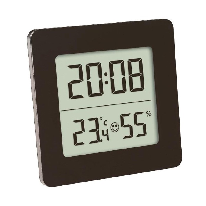 Termometru si higrometru digital TFA, LCD, cu ceas si alarma Termometru si higrometru digital TFA, LCD, cu ceas si alarma