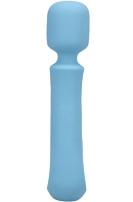 Vibrator Masaj Euphoria, 10 Moduri Vibratii, Silicon, USB, Albastru Deschis, 17.1 cm foto