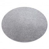 Covor rotund SAN MIGUEL argintiu 92 simplu, culoare, solidă, ker&eacute;k 170 cm
