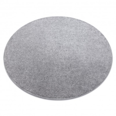Covor rotund SAN MIGUEL argintiu 92 simplu, culoare, solidă, cerc 200 cm foto