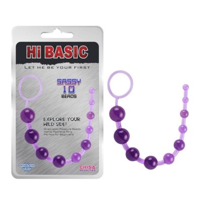 SASSY Anal Beads-Purple foto
