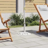 vidaXL Suport de umbrelă, alb, 9 kg, fontă, 40 cm 47864