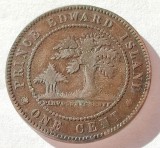 321. Moneda Insula Printului Edward 1 cent 1871