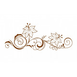Sticker decorativ Flori, Maro, 85 cm, 1161ST-2