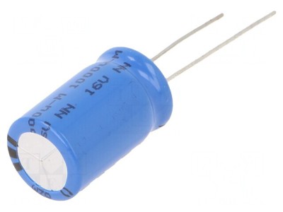 Condensator electrolitic THT 1mF 16V 12,5x20mm 5mm Raster foto