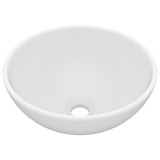 Cumpara ieftin Chiuveta baie lux, alb mat, 32,5x14 cm, ceramica, rotund