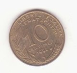 Franța 10 centimes 1992